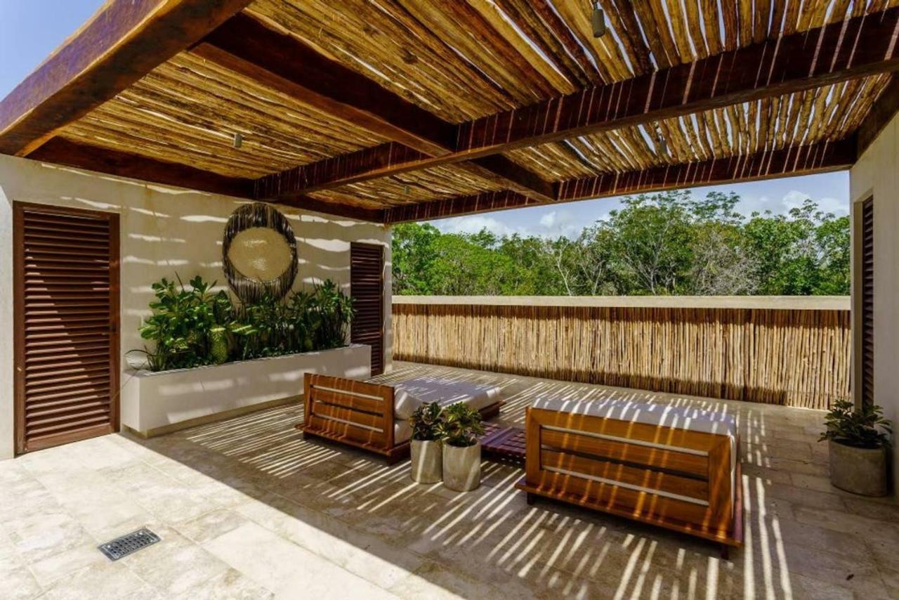 Jungle Luxury In Private Residential Area & Stunning Rooftop By Stella Rentals Tulum Exterior photo